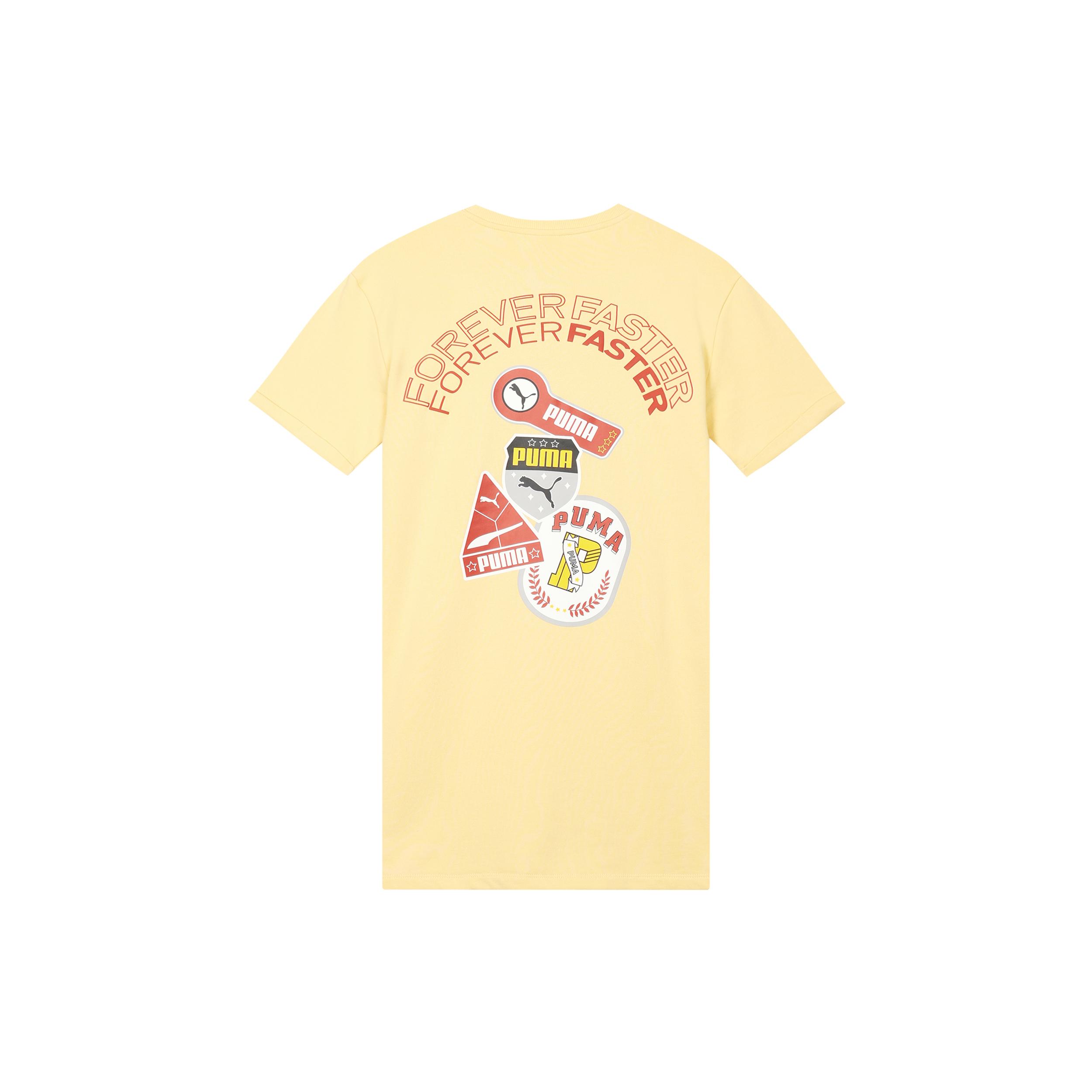 

New PUMA Short Sleeved Dress Women s Yellow 623257-42 S