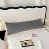 1pcs Milk Flannel Couple Double Pillowcase Gorgeous Laced Pillow Cover Overlength Home Bedroom Decoration Pillow Case