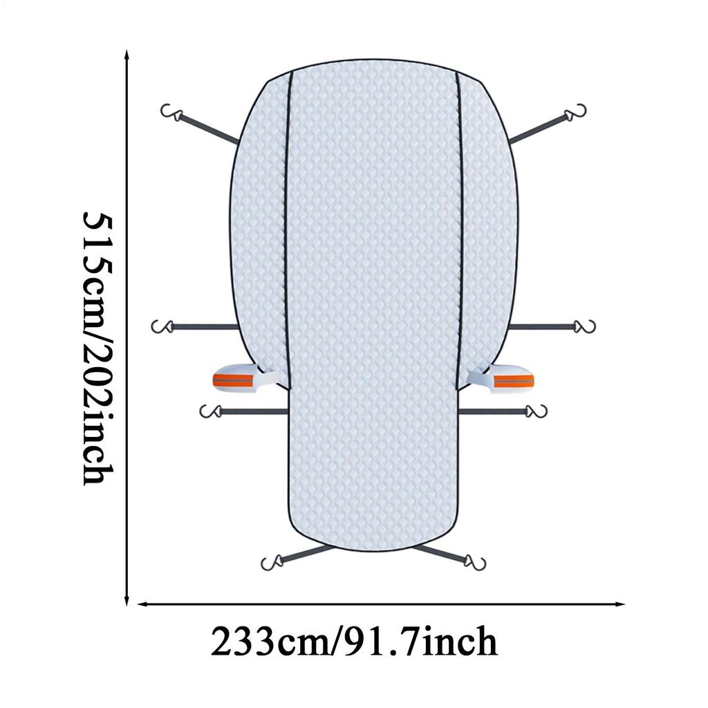 Car Snow Cover Windshield Side Window Protector Covers UV Protection Waterproof Shield Antifrost Winter Car Cover Full Coverage