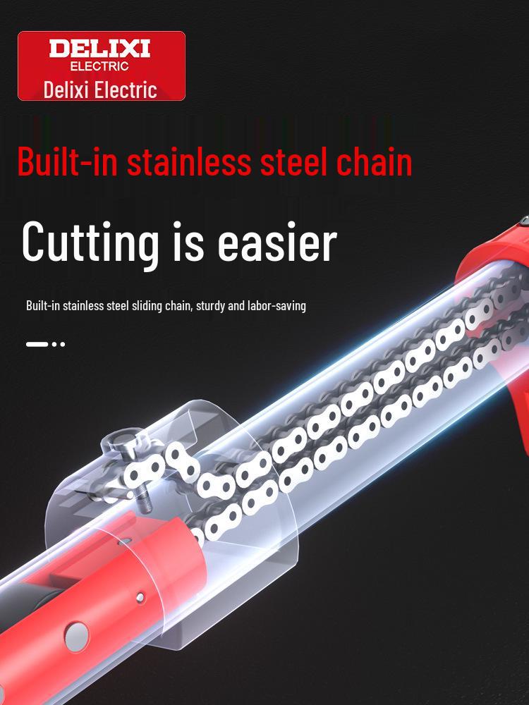 Delixi Telescopic Tree Pruner Shears - High-Altitude Branch Cutter