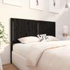 VidaXL Headboard Black 145.5x4x100 Cm Solid Pine Wood 818874