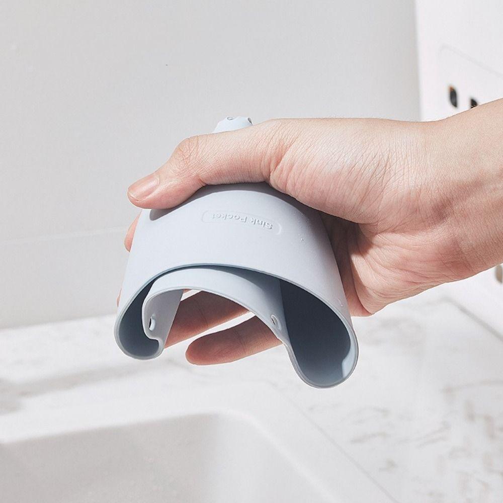 Adjustable Storage Basket Multifunction Brush Holder Portable Sink Drain Basket  Kitchen Sink