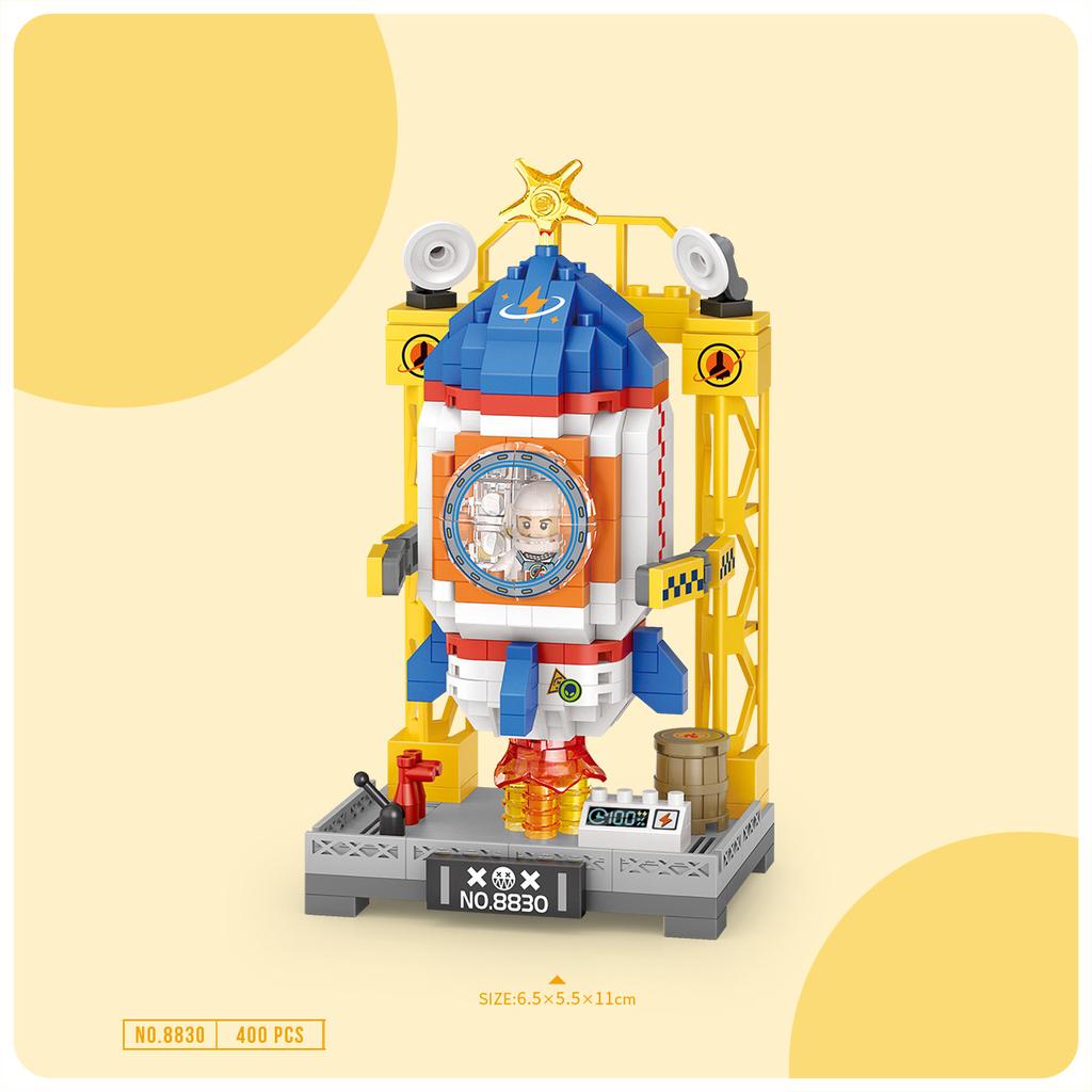 Idea Astronaut Nanobricks Space Conquest Micro Diamond Block Rocket Spacecraft Figures Building Bricks Educational Toys For Gift