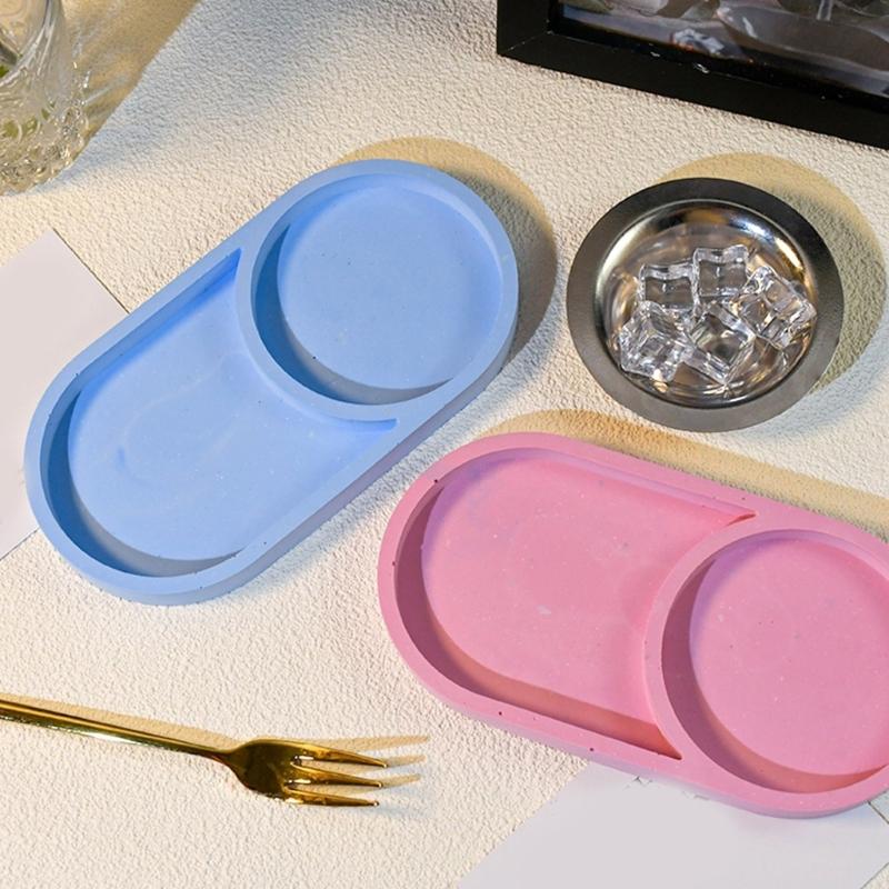 Elegant Oval Silicone Moulds Unique Coasters and Bead Trays Crafting Mold Essential Tool for Home Decoration