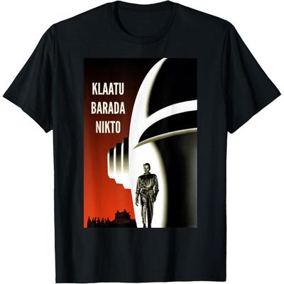 Klaatu Barada Nikto Gort Robot SiFi Bavlna Pánské Tričko S