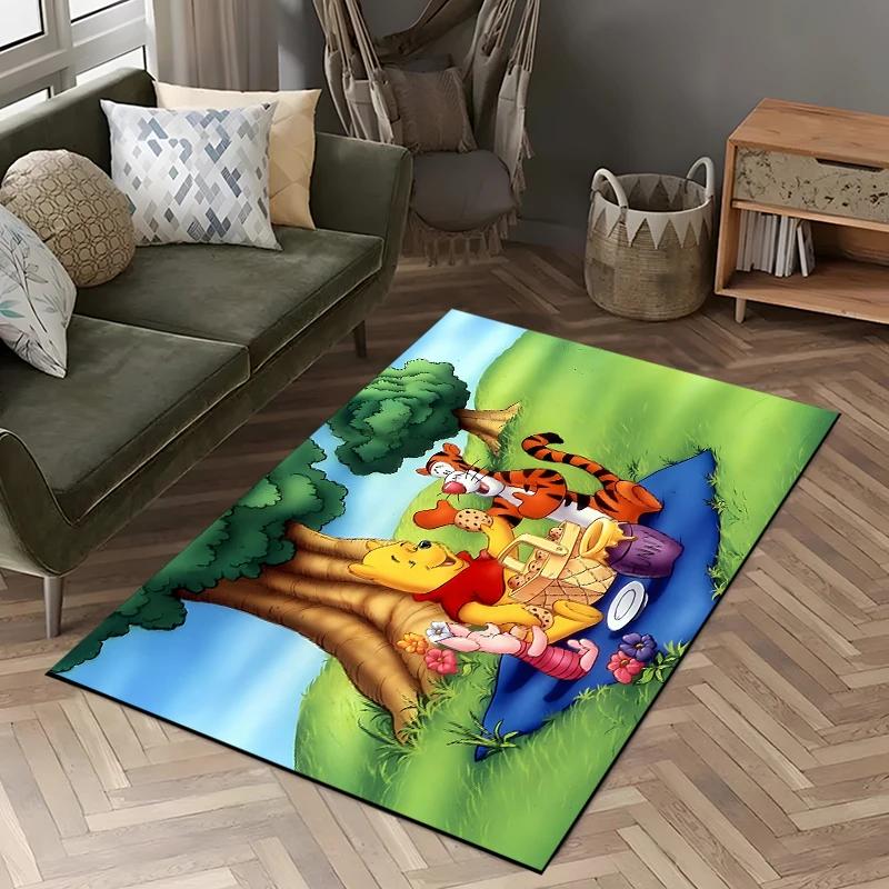 

3D Various Styles and Sizes Winnie The Pooh Cartoon Carpet Home Living Room Bedroom Mats Sofa Doormat Decor Rugs, Fast Shipping 40cm x 60cm