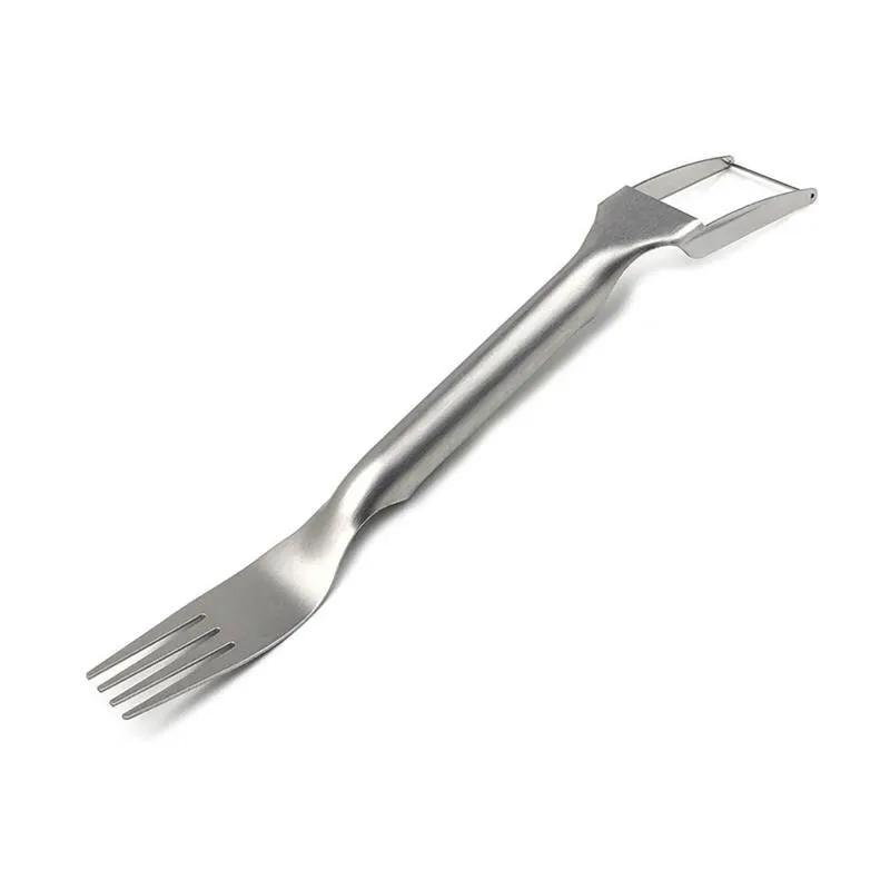 Многоцелевой портативный 2в1 вилка для арбуза, нож для нарезки арбуза, нож из нержавеющей стали, кухонная вилка для резки фруктов