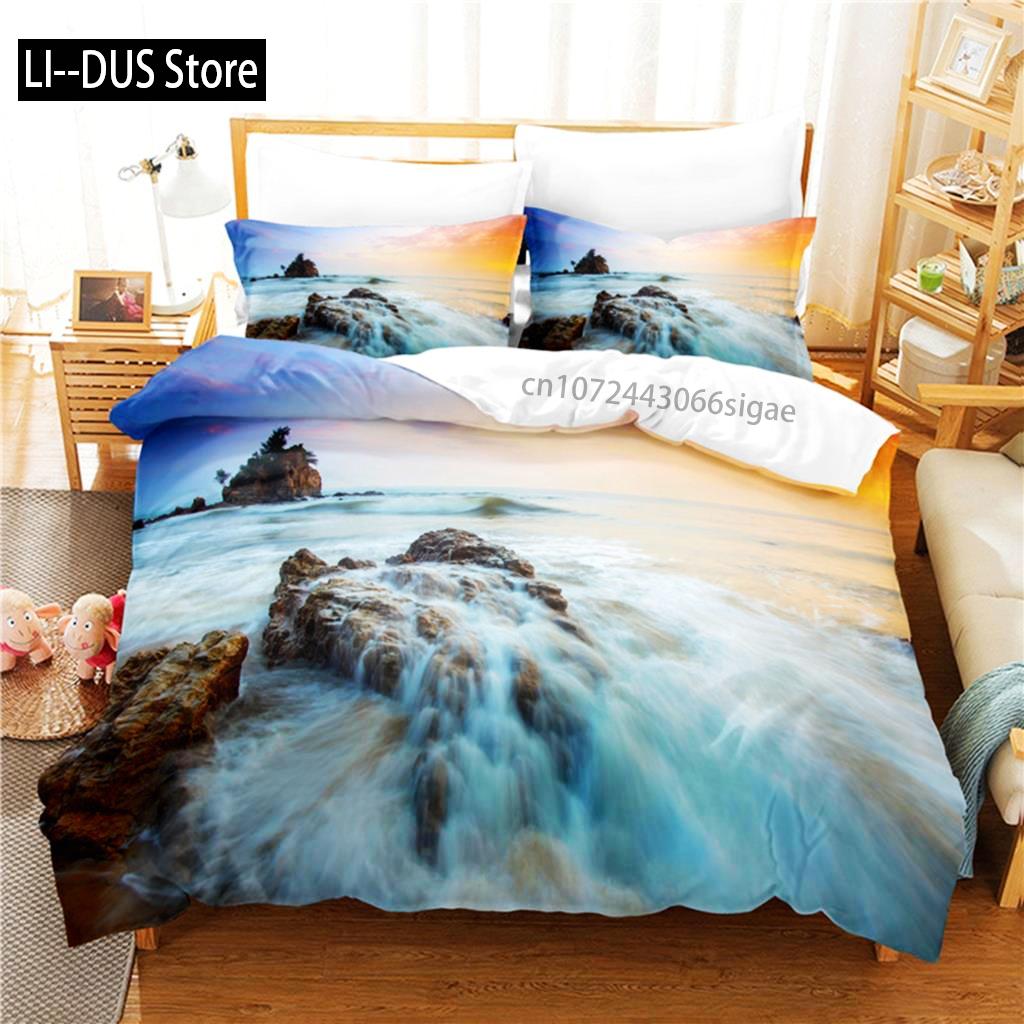 Marine Reef Bedding Set Duvet Cover Set 3d Bedding Digital Printing Queen Size Bedding Set Fashion Design
