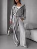 1116 Women's Clothing European and American Spring and Autumn Temperament Casual Suit Zipper Cardigan Top Set