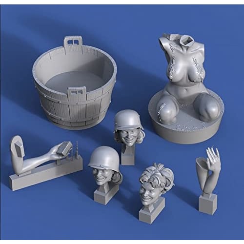 1/35 Scale Glamour Beauty Bathing Unpainted Resin Assembly Kit Figure Plastic Model Doll Garage Kit