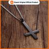 Xiaomi Vnox Male Black St Peter's Inverted Cross Pendant Necklace for Men Stainless Steel Choker Crux De Sanctus Petrus Jewelry