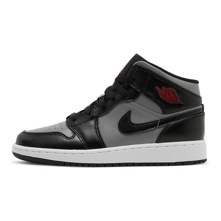 Jordan 1 Mid Shadow Red GS 554725-096 36