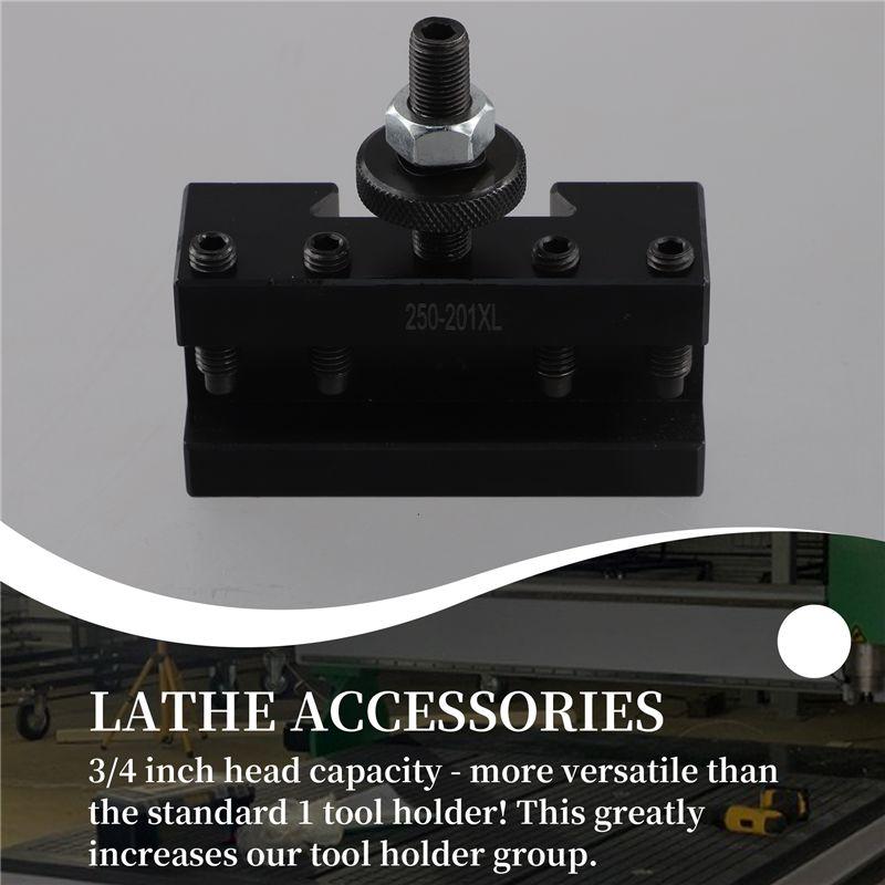 Feb.Post 1Xl Extra Large (3/4 Inch) Quick Change Turning Facing Lathe Tool Holder Bracket