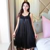 Women's Imitation Silk Nightgown & Pajamas - Summer Ice Silk Camisole, Large Size, Comfortable Homewear