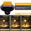 1000MAH LED Bright Solar Landscape Pathway Lighting Outdoor Waterproof 3 Modes Solar Garden Lights for Yard Path Walkway Lawn Decoration
