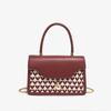 Heart-shaped red handbag for women 2024 new model, high-end wedding bag, bride gift, bridal bag, crossbody handbag