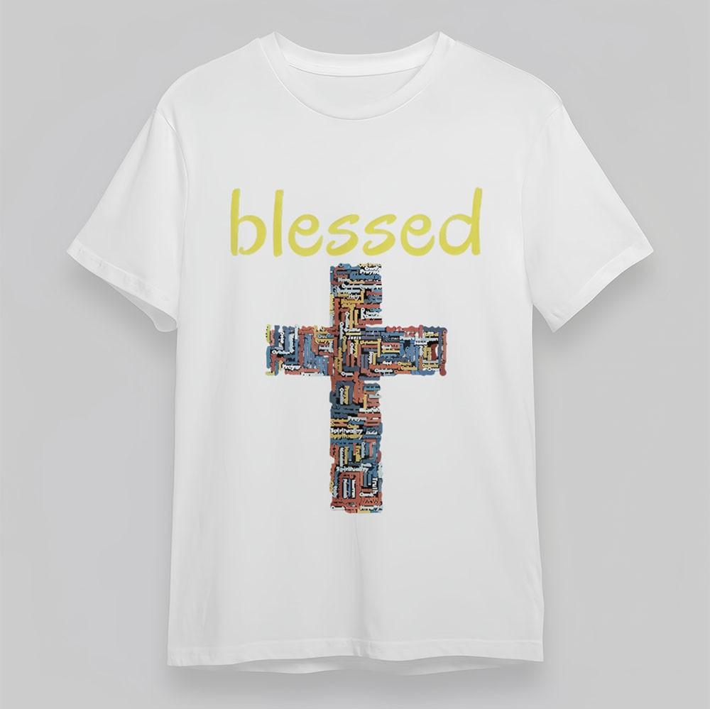 

Women s Classic T-Shirt Colorful Mosaic Graphic Tee Short Cotton White Oversize M