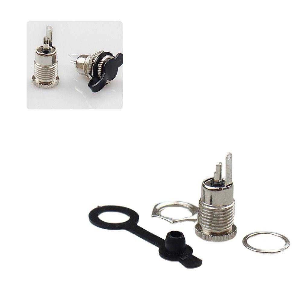 Metal DC Jack Adapter 5.5 x 2.1mm Panel Mount Connector DC Power Female Socket Jack