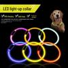 Helle Transparente PU Leuchtendes Hundehalsband für die Nacht
