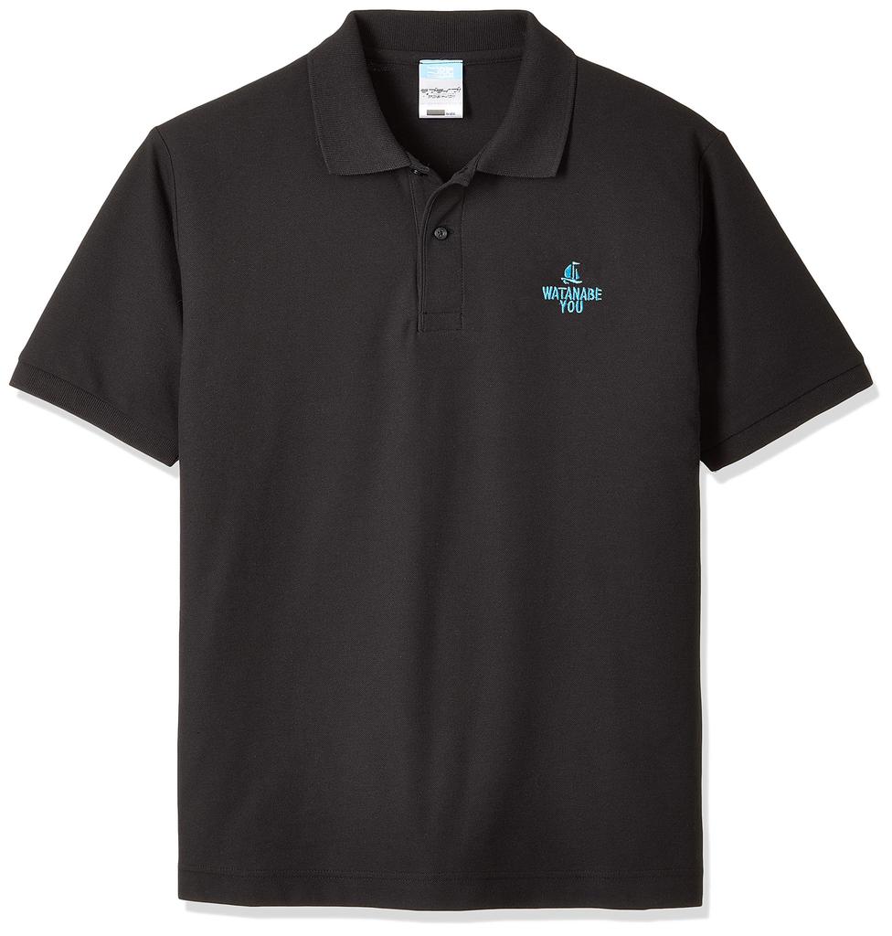 Love You Watanabe Embroidered Polo Shirt Black M Size Live! Sunshine!!