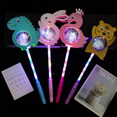 Pailletten Design Glowing Stick Tragbare langlebige Cute Bunny Leuchtende Fee Kinder Spielzeug