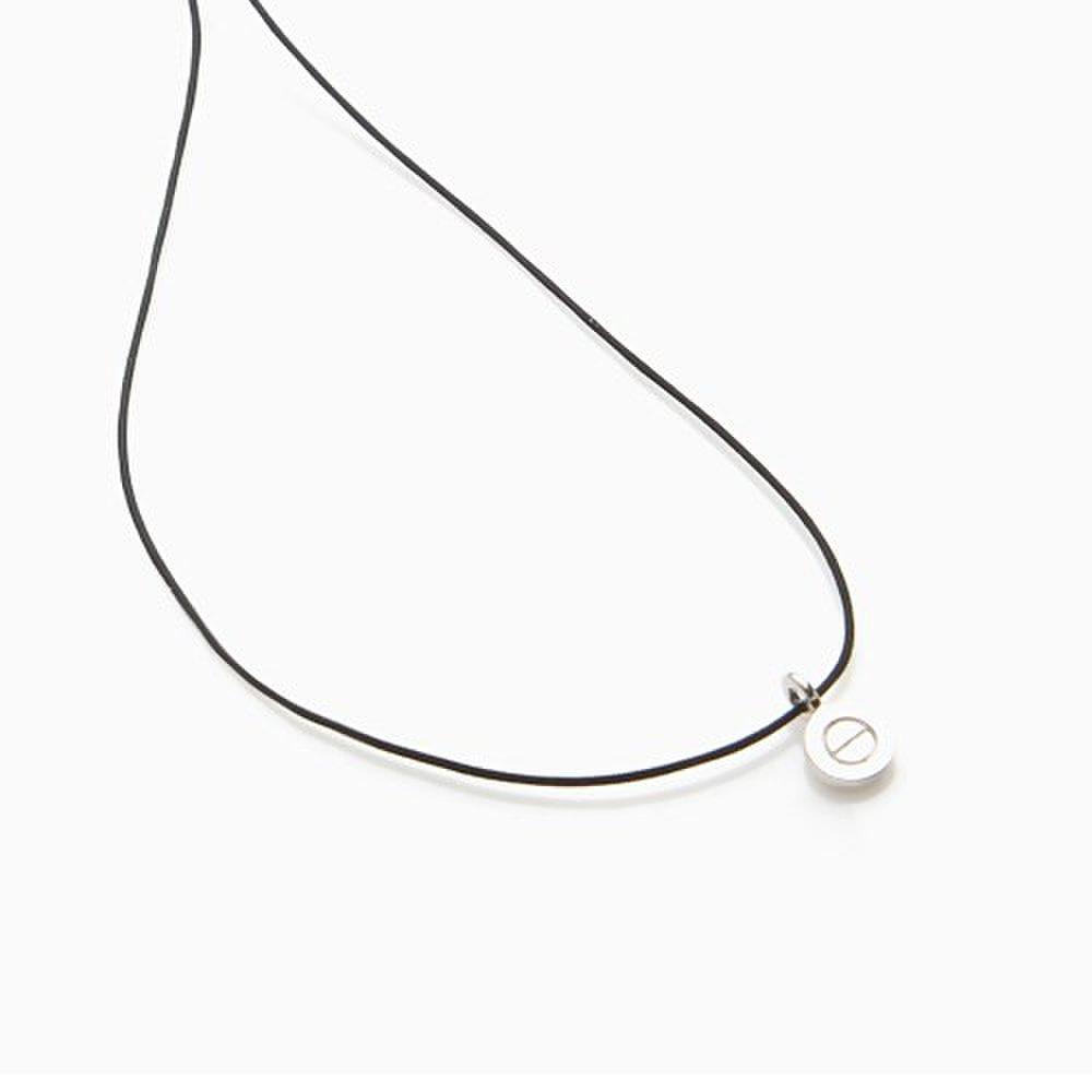 J.Lauren 0N0539 Silk Cord and Silver Pendant Basic Necklace