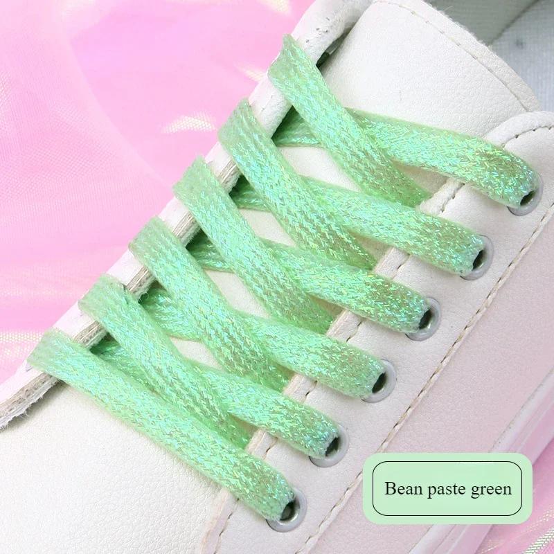 19 colors shiny gold and silver colorful bright shoelaces 100-140 cm sneakers shoelaces boots laces shoelaces string