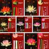 Chinese Style Lotus Lamp Twist Stick Handmade DIY Mid-Autumn Glowing Lantern  Children Gift