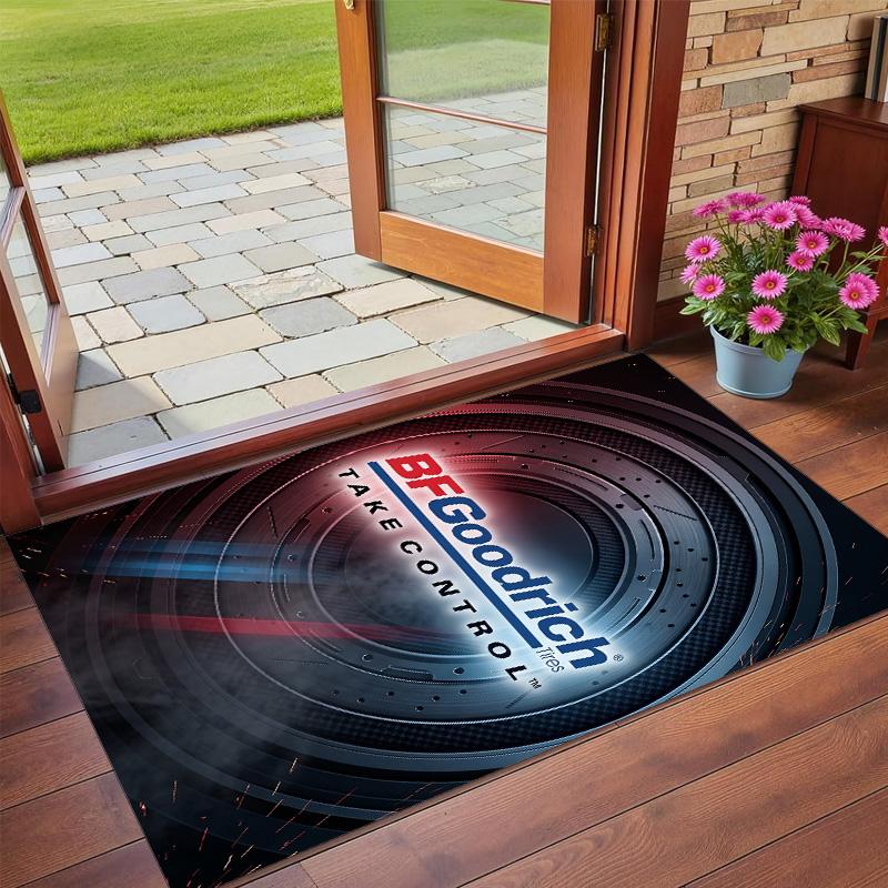 BFGoodrich Print Crystal Velvet Plush Rug Wear?Resistant Anti?Slip Floor Mat For Indoor Household Decoration