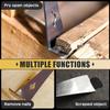 Stainless Steel Pry Bar Scraper 3 in 1 Flat Metal Scraper Nail Puller Wooden Board Removal Tool for Paint Removal Honey Cutting