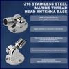 316 Stainless Steel Ratchet Antenna Mount Adjustable Antenna Mount  Marine Accessories