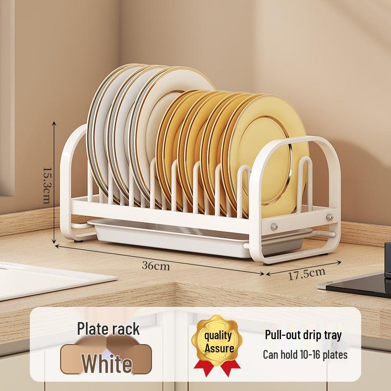 Multi-Functional Kitchen Rack for Bowls, Plates, Cutting Boards, and Utensils - Cabinet Storage Solution