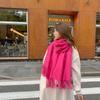 Women's Imitation Cashmere Winter Scarf - Thick Solid Color, Versatile Men's Shawl, Cashmere Wool Blend
