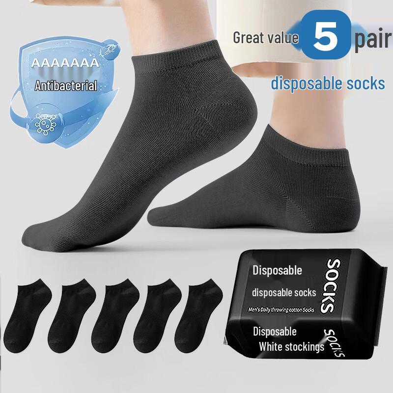 KERLUKE 7A Antibacterial Disposable Unisex Travel Socks