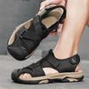 2025 Outdoor-Schuhe Sommer atmungsaktive Sandalen, neue Mesh-Sandalen Zehenschutz Anti-Kick Strandschuhe trendige Herren