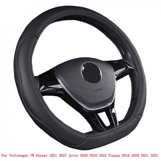 D Type Car steering Wheel Cover For Volkswagen VW Passat JettaTiguan -