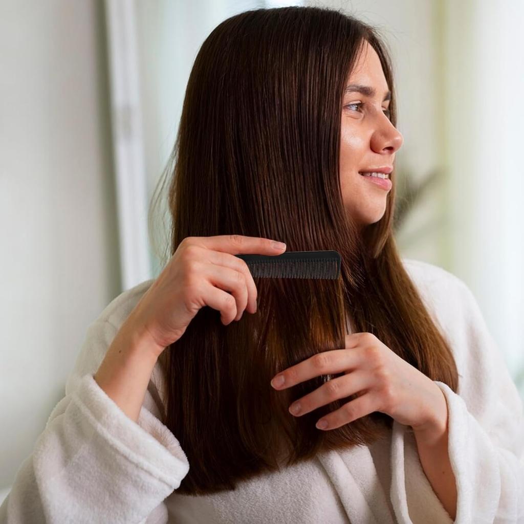 Premium Carbon Fiber Barber Combs, Taper Comb for Men, Women & Hair Stylists - Heat Resistant & Fine Tooth - Salon Quality