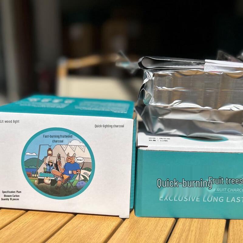 ZISIZ Уголь для бездымного барбекю из фруктовой древесины