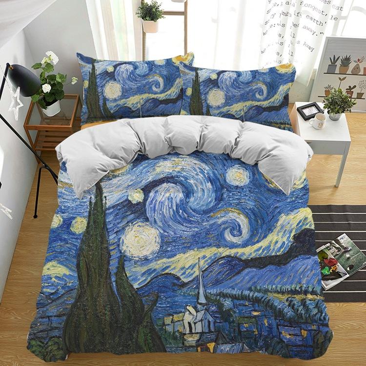 Foaie de poveste Foaie de quilt Husă de quilt pentru cămin studențesc Set din trei piese