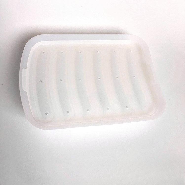 Sausage Maker Mould 6 Grids Silicone DIY Ham Hot Dog Making Moulds With Lid Kitchen Household Sausages Cake Baking Tools Molds