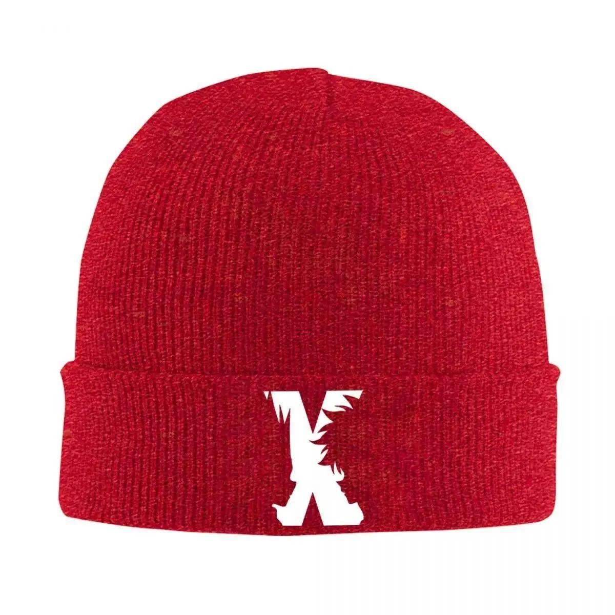 new X Logo Face Hunter X Hunter Hat Autumn Winter Beanie New Anime Caps Unisex Acrylic Knitted Hat