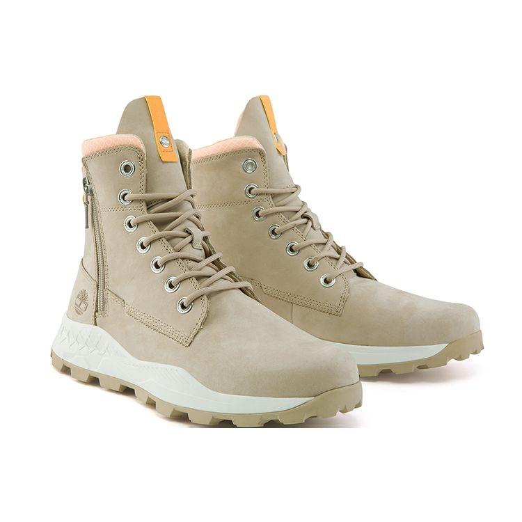 Timberland Brooklyn Series Versatile Work Short Boots Outdoor Men boots Light-Brown A2HUV