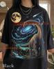 Brachiosaurus Dinosaur Galaxy Prehistoric Nature Comfort Colors® Tshirt, Space Moon Comet Vintage Fantasy Art Wildlife Tee