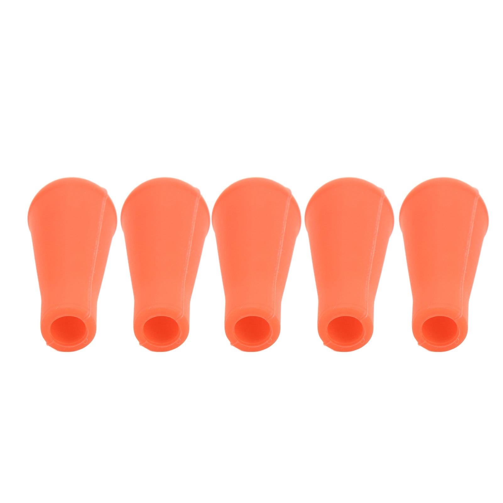 

5PCS Archery Arrow Tip 8MM Inner Diameter Rubber Arrow Points For Arrows Training Outdoor Black Orange помаранчевий