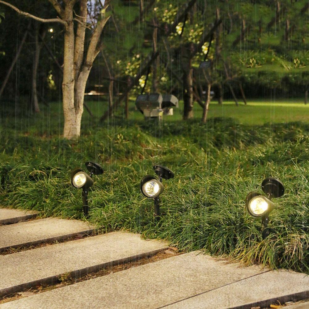 Solar Powered Solar Lawn Lights 4LED Night Light  Garden Backyard Driveway Patio