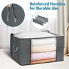 Non Woven Cotton Quilt Storage Bag Large Capacity Clothing Cotton Quilt Mobile Luggage Moisture Proof And Dustproof Portable Bag