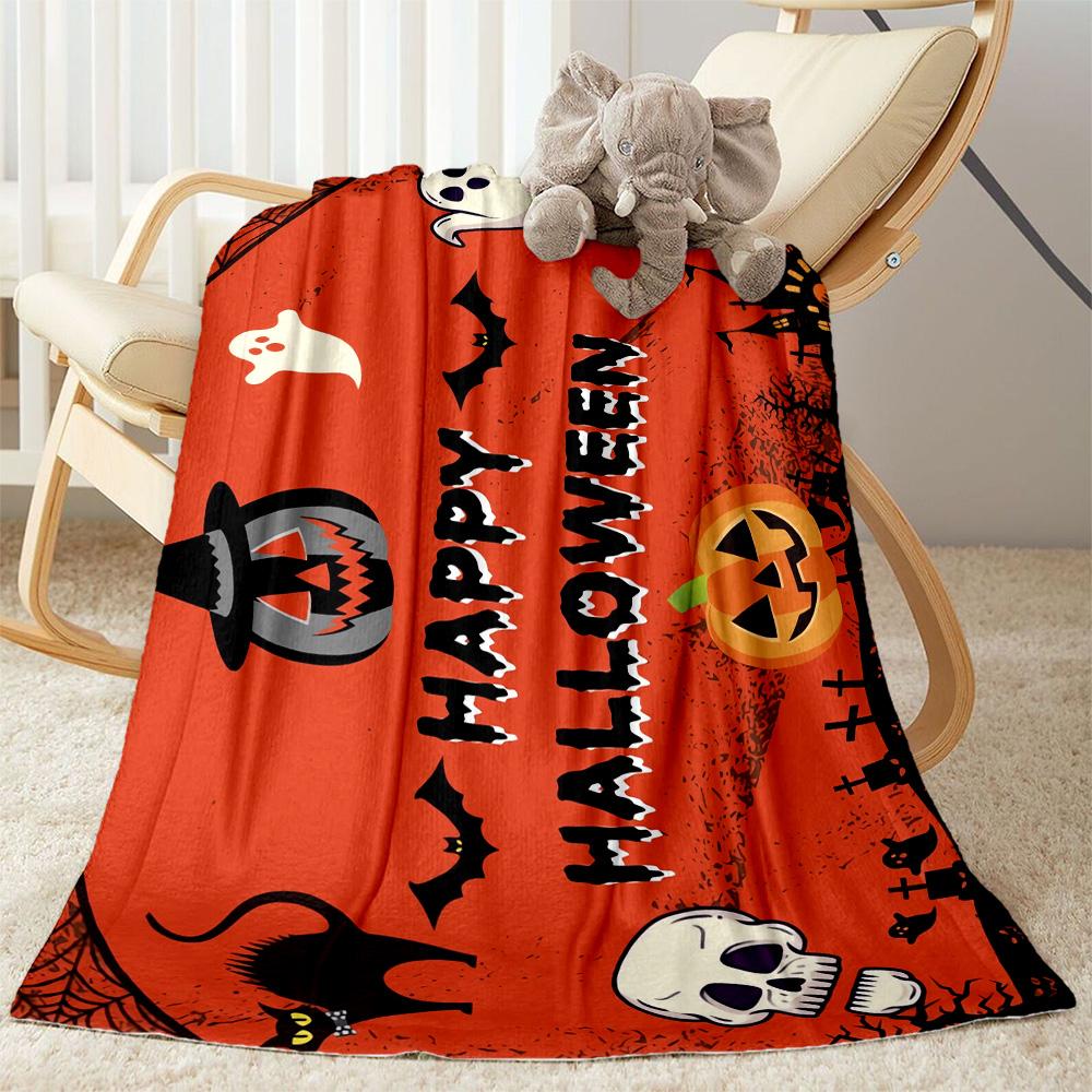 Halloween 36 Blanket Soft Warm Cozy Perfect for Livingroom Couch Bed Four Seasons Multipurpose Digital Print Best Holiday Gift for Friends Family