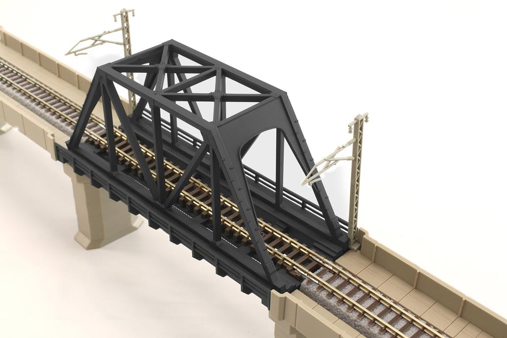 Rokuhan Z Gauge R090 Single Track Truss Bridge (Short, Black)