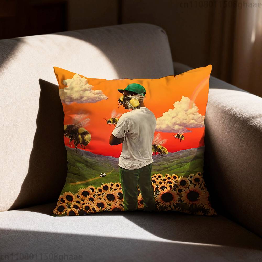 TTyler Funny CCreator Pillow Case Sofa Living Room Bedroom Headboard Backrest Cushion Square Cushion Nap Time