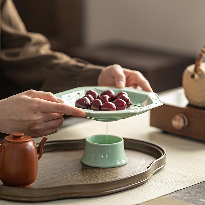 Ruhan Zen Ceramic High-Footed Draining Plate